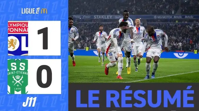 OL 1 – 0 ASSE : Les Verts s&rsquo;inclinent de justesse dans un derby tendu